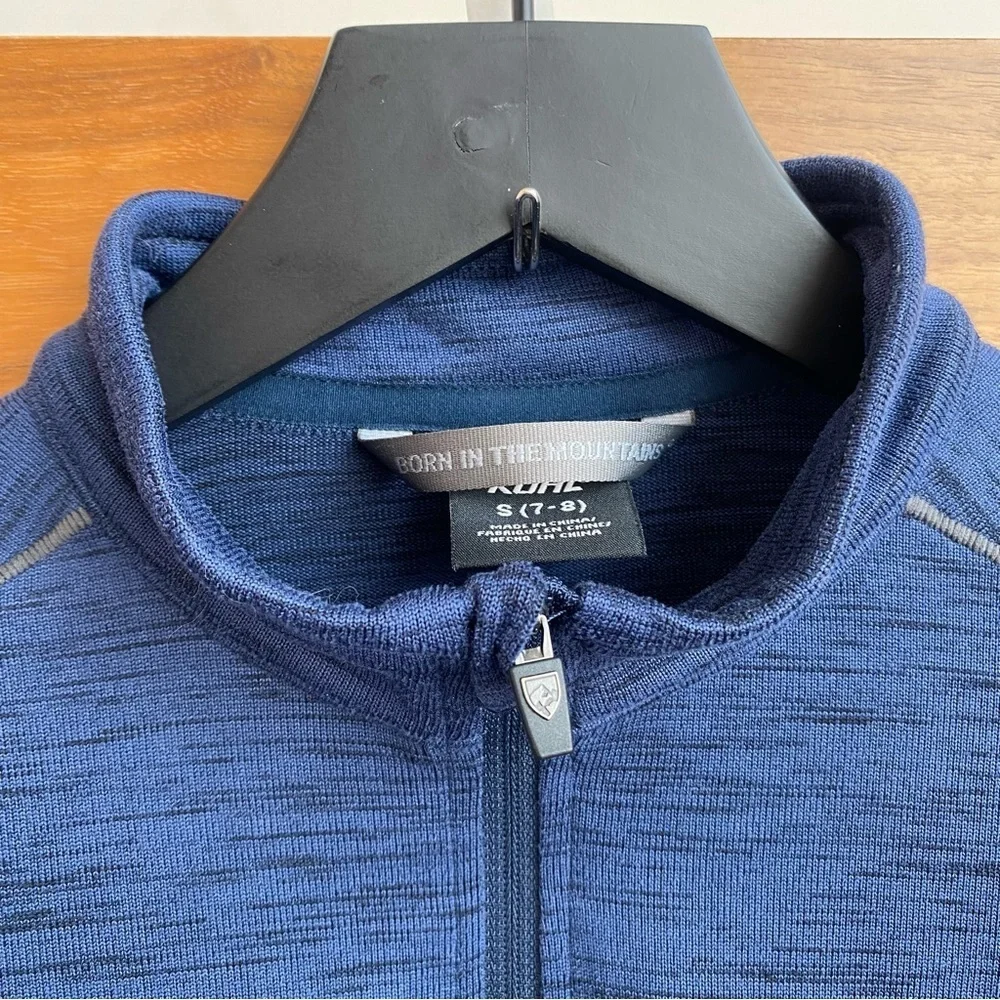 Kuhl Boy's Alloy Quarter Zip Under Layer Shirt, Síze Boy’s S (7-8)